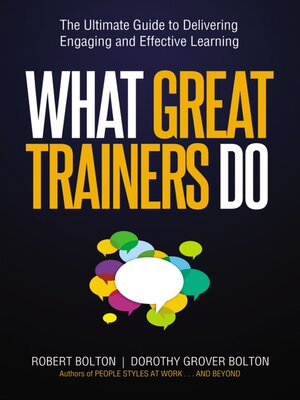 cover image of What Great Trainers Do